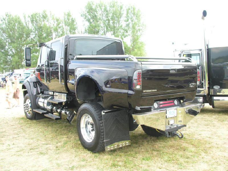 Cool International pick up with Crew cab at truck show