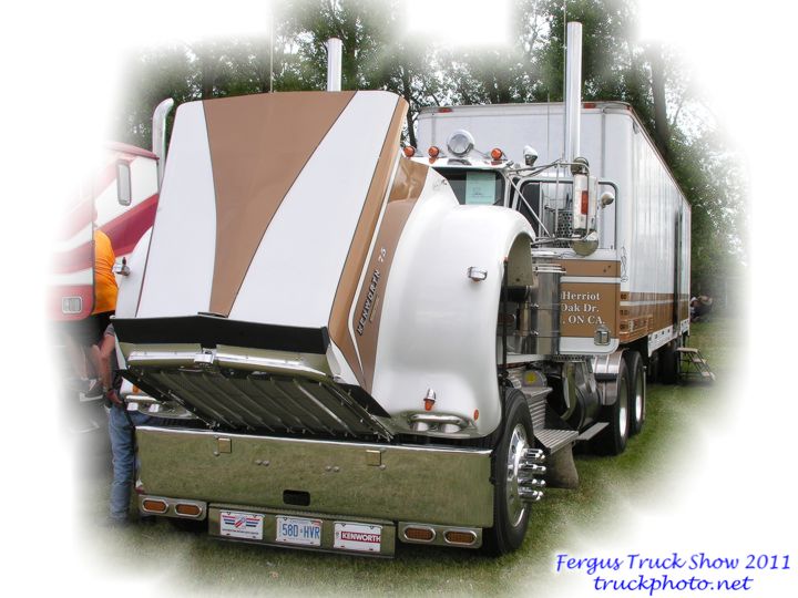 Kenworth under the hood Fergus Truck Show 2011