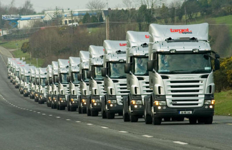 New fleet of Scania Trucks ready for delivery to Target