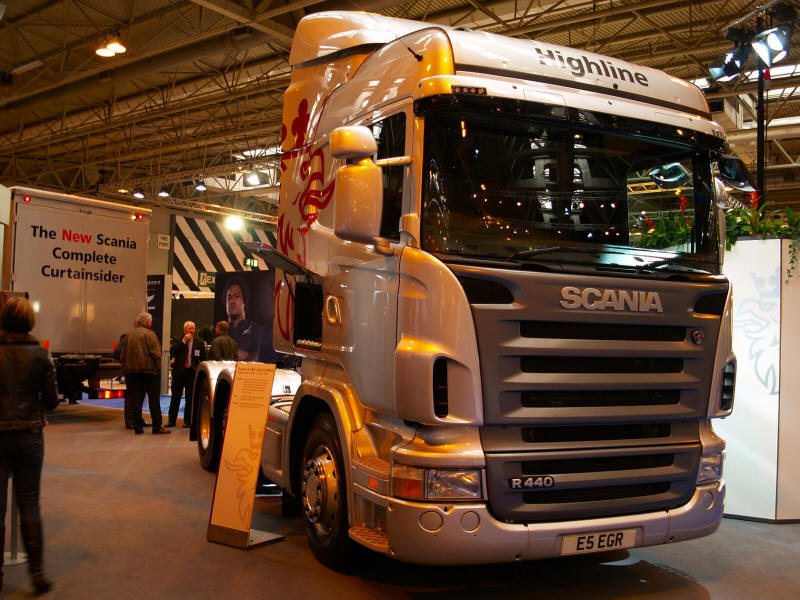 Scania R440 Transport Truck Cab at truck show