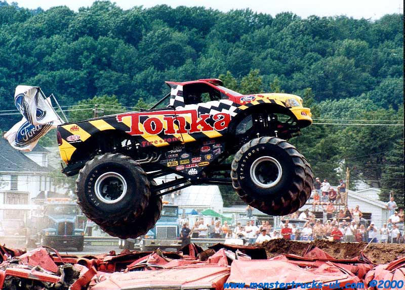 Tonka Monster Truck Airborne thrilling the crowds in the stands