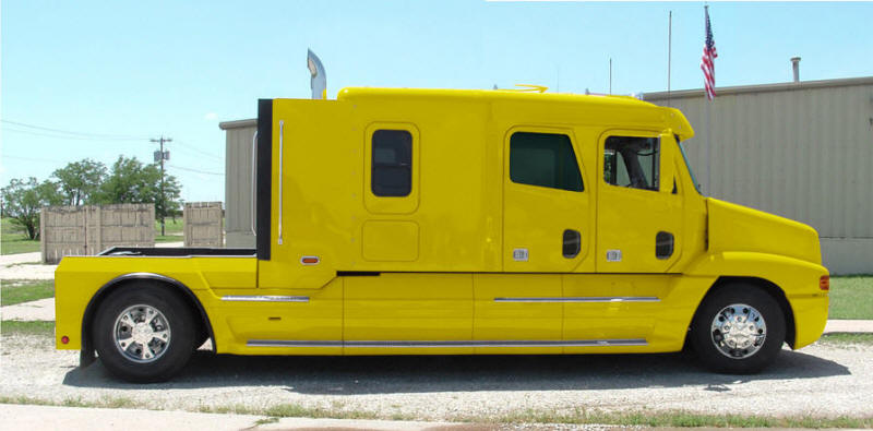 Big Yellow Sterling Truck with supersize bunk