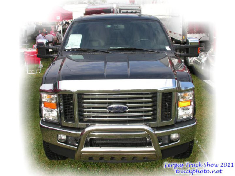 Black Ford pick up truck at Fergus Truck Show