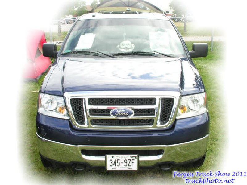 Blue Ford pick up truck at Fergus Truck Show