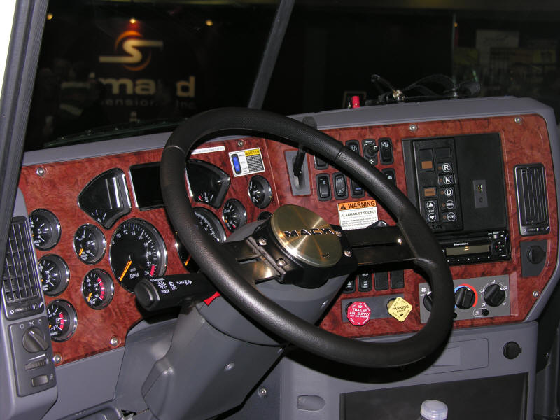 Mack truck, dashboard, instrument, panel, interior, cab