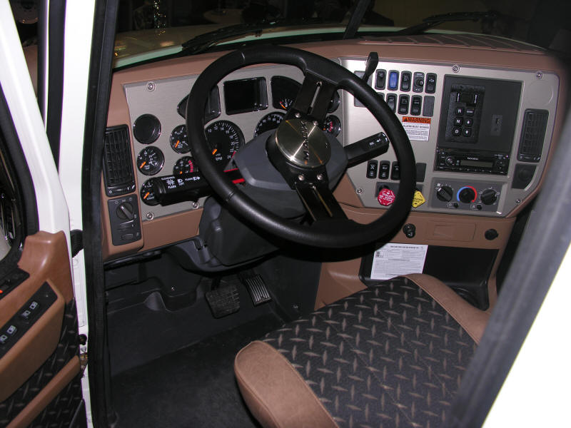 Mack truck dashboard instrument panel interior cab